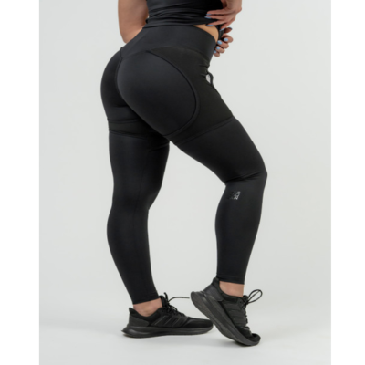 NEBBIA WOMEN'S HIGH WAIST LEGGINGS INTENSE MESH BLACK 1