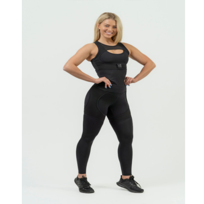 NEBBIA WOMEN'S HIGH WAIST LEGGINGS INTENSE MESH BLACK 3