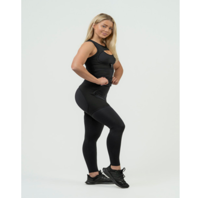 NEBBIA WOMEN'S HIGH WAIST LEGGINGS INTENSE MESH BLACK 4