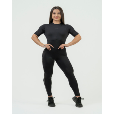 NEBBIA WOMEN'S WORKOUT JUMPSUIT INTENSE FOCUS BLACK 1