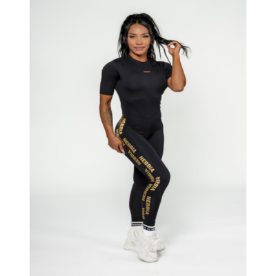 NEBBIA WOMEN'S WORKOUT JUMPSUIT INTENSE FOCUS GOLD 4