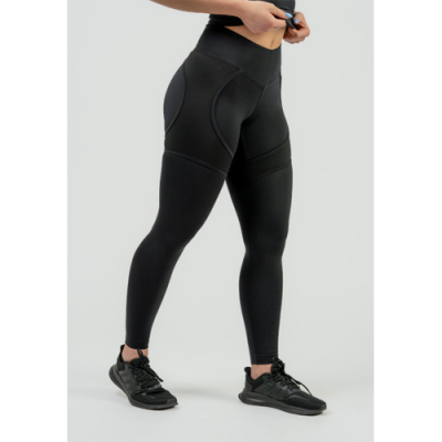 NEBBIA Women's High Waist Leggings INTENSE Mesh BLACK