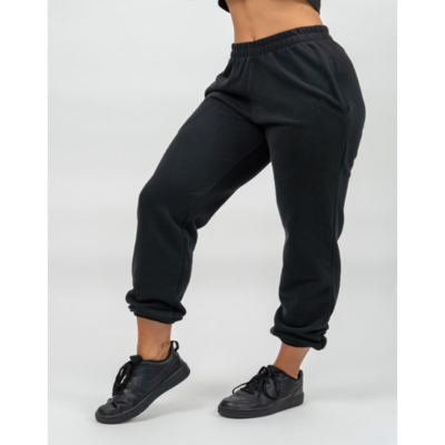 OVERSIZED JOGGERS WITH POCKETS GYM TIME BLACK 1