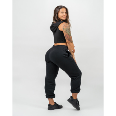 OVERSIZED JOGGERS WITH POCKETS GYM TIME BLACK 3