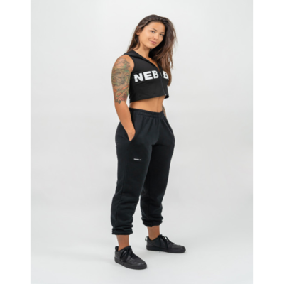 OVERSIZED JOGGERS WITH POCKETS GYM TIME BLACK 4