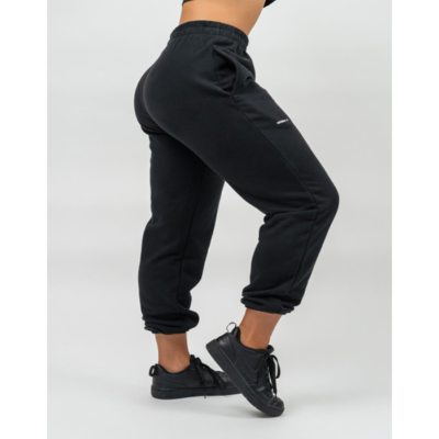 OVERSIZED JOGGERS WITH POCKETS GYM TIME BLACK