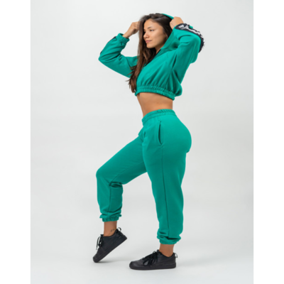OVERSIZED JOGGERS WITH POCKETS GYM TIME GREEN 4