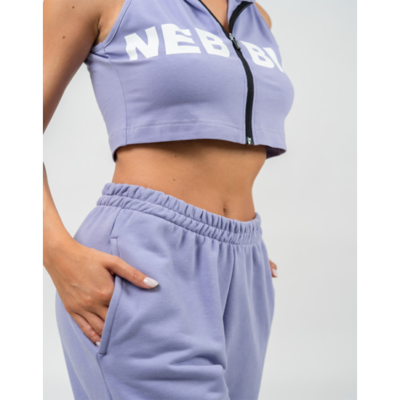 OVERSIZED JOGGERS WITH POCKETS GYM TIME L.PURPLE 2