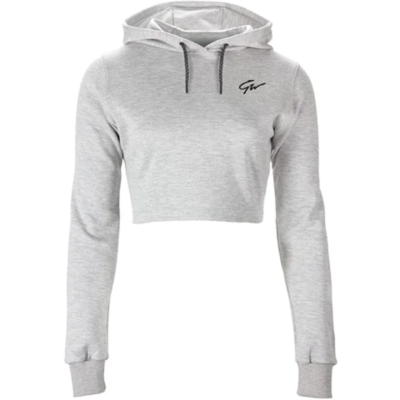 Pixley Crop Top Hoodie - Gray 6