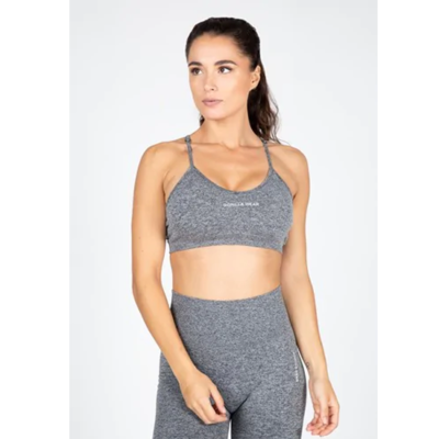 Quincy Seamless Sports Bra - Gray Melange 1