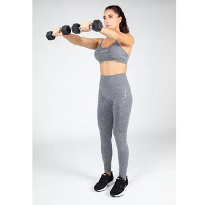 Quincy Seamless Sports Bra - Gray Melange 3