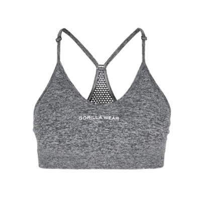 Quincy Seamless Sports Bra - Gray Melange 5