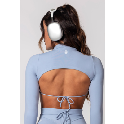 Sky Blue Long Sleeve Activewear Top 8