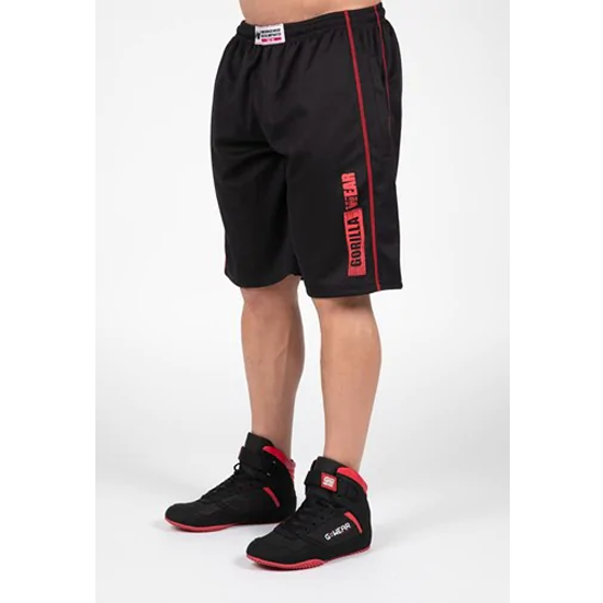 Wallace Mesh Shorts - Black Red 1