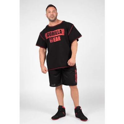 Wallace Mesh Shorts - Black Red 3