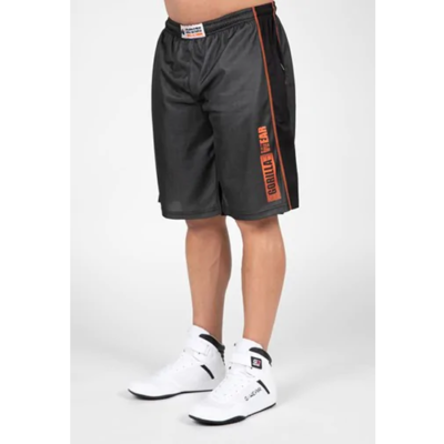 Wallace Mesh Shorts - Gray Orange 1