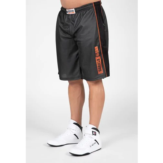 Wallace Mesh Shorts - Gray Orange 1