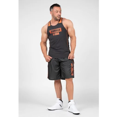 Wallace Mesh Shorts - Gray Orange 3