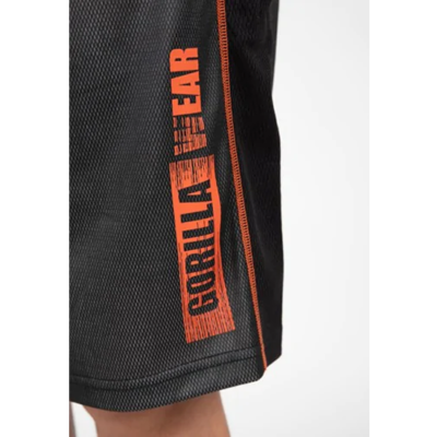 Wallace Mesh Shorts - Gray Orange 4