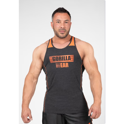 Wallace Tank Top - Gray Orange 1