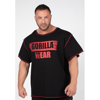 Wallace Workout Top - Black Red 1 Wallace Workout Top - Black Red 1