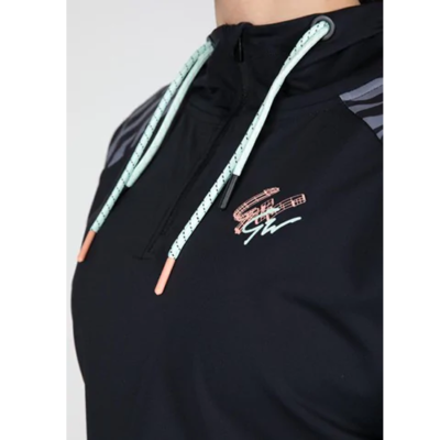 Zion Cropped Hoodie - Black 5