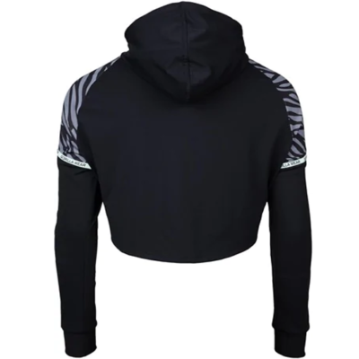 Zion Cropped Hoodie - Black 7