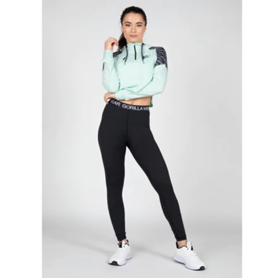 Zion Cropped Hoodie - Green 3