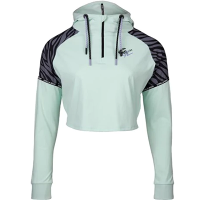 Zion Cropped Hoodie - Green 6