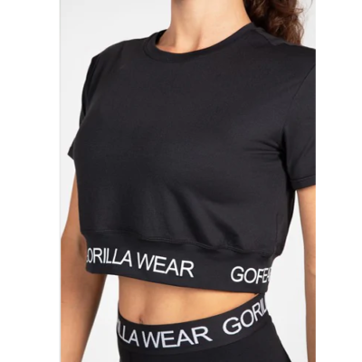 COLBY CROPPED T-SHIRT BLACK 4