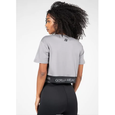 COLBY CROPPED T-SHIRT GRAY 2
