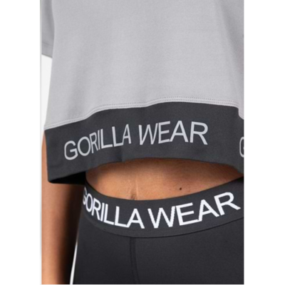 COLBY CROPPED T-SHIRT GRAY 4