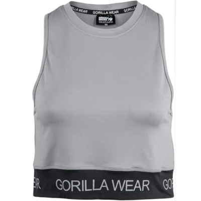 COLBY CROPPED TANK TOP GRAY 5