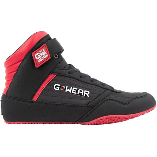 Gwear Classic High Tops - Black Red 1 Gwear Classic High Tops - Black Red 1