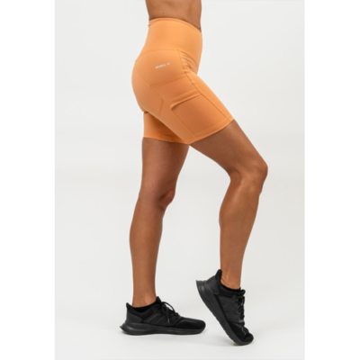 HIGH WAISTED BIKER SHORTS ELITE ORANGE 1