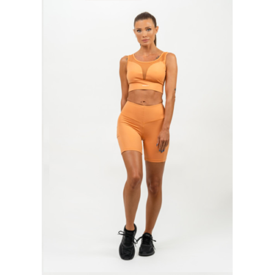 HIGH WAISTED BIKER SHORTS ELITE ORANGE 4