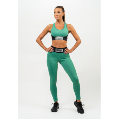 HIGH WAISTED DESIGNER LEGGINGS SIGNATURE GREEN 3