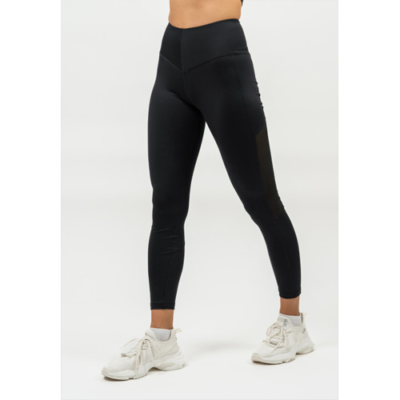HIGH WAISTED MESH LEGGINGS PERFORMANCE BLACK 1