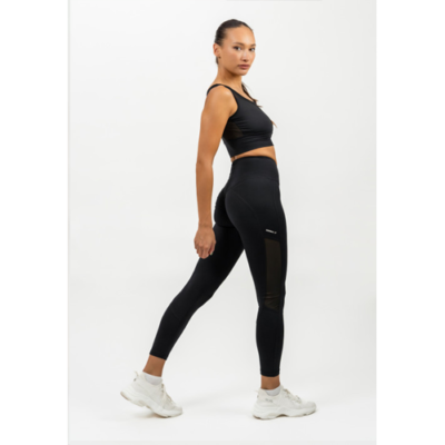 HIGH WAISTED MESH LEGGINGS PERFORMANCE BLACK 3