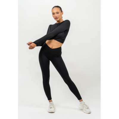 HIGH WAISTED SCRUNCH BUTT LEGGINGS ELEVATED BLACK 2