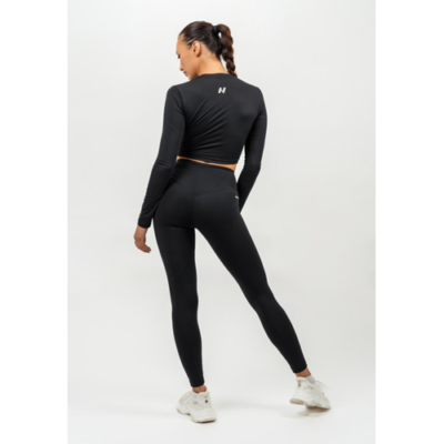 HIGH WAISTED SCRUNCH BUTT LEGGINGS ELEVATED BLACK 3