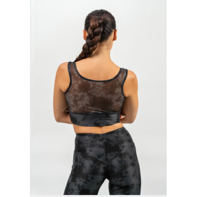 MEDIUM-SUPPORT MESH SPORTS BRA IMPACT BLACK 2