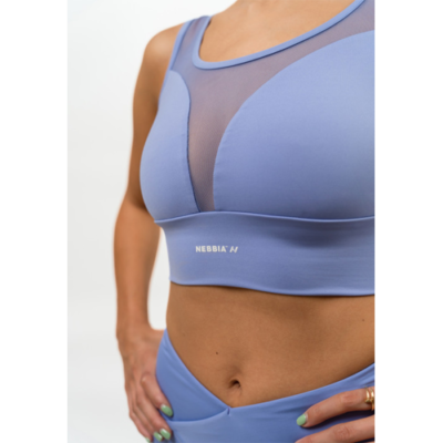 MEDIUM-SUPPORT MESH SPORTS BRA PERFORMANCE LIGHT PURPLE 3