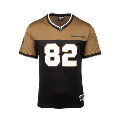 Trenton Football Jersey - Black Gold 6 Trenton Football Jersey - Black Gold 6