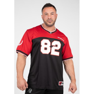 Trenton Football Jersey - Black Red 1 Trenton Football Jersey - Black Red 1
