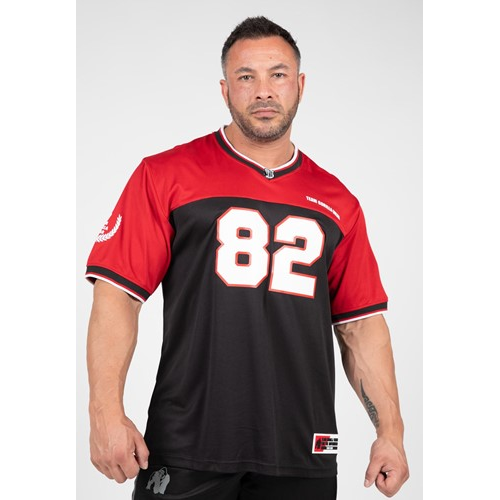 Trenton Football Jersey - Black Red 1 Trenton Football Jersey - Black Red 1