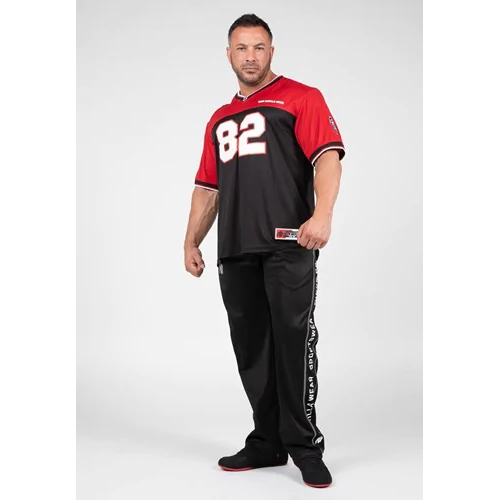 Trenton Football Jersey - Black Red 2 Trenton Football Jersey - Black Red 2