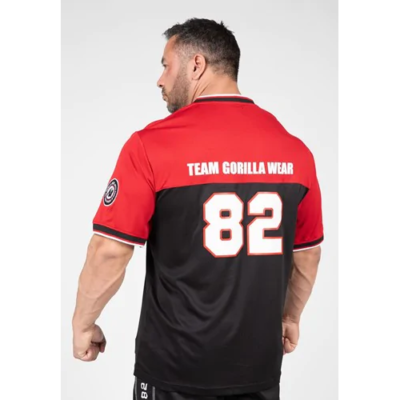 Trenton Football Jersey - Black Red 7 Trenton Football Jersey - Black Red 7