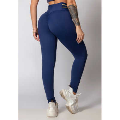 Fresh Blue Leggings with Cutouts 2