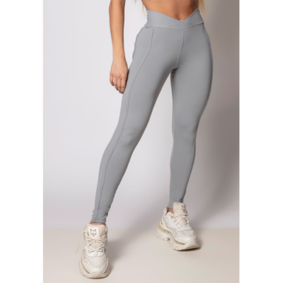 Gray Heaven Leggings with Silk on the waistband 2